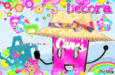 Pink Cane Coffee Cup GIF