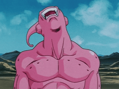 Pink Cartoon Character Screaming Blue Sky GIF