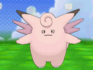 Pink Cartoon Character With Wings And Swirl GIF