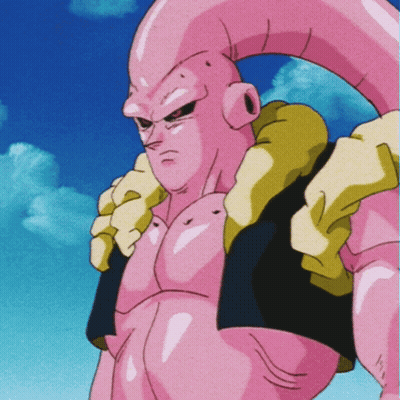 Pink Cartoon Character With Yellow Glove On Shoulder GIF