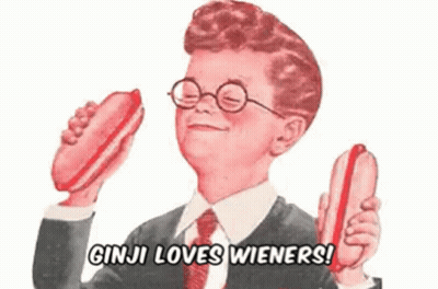 Pink Cartoon With Yellow Eyes Saying WTF GIF