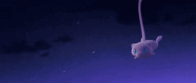 Pink Cat With Blue Eyes On Purple Background GIF