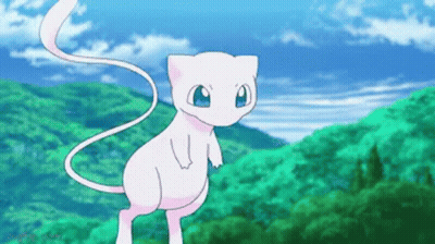 Pink Cat With Long Tail In Forest GIF