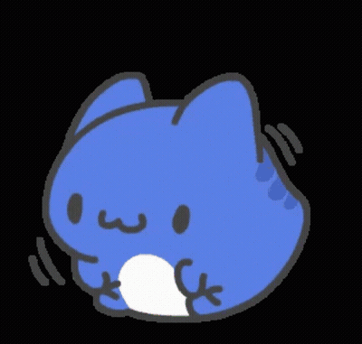Pink Cat With White Stomach GIF