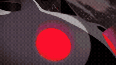 Pink Circle In Black And White Graphic GIF