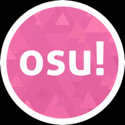 Pink Circle Saying Osu GIF