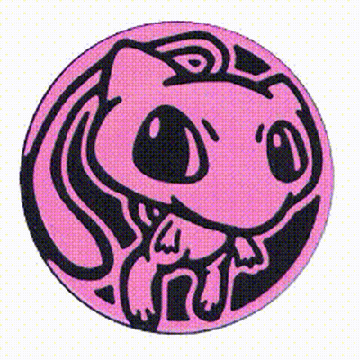 Pink Circle With Black Snoopy Face GIF