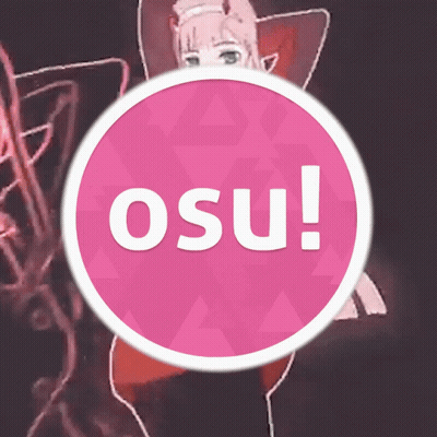 Pink Circle With Osu GIF