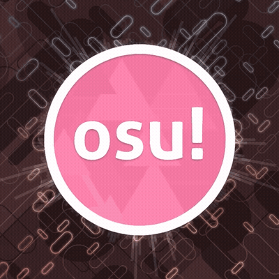 Pink Circle With Osu Written Inside GIF