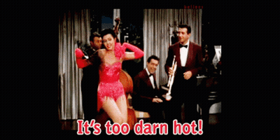 Pink Dress Woman Dancing It's Too Darn Hot GIF