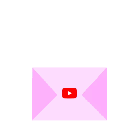 Pink Envelope Saying Thank You For Sharing Your Journey Sticker