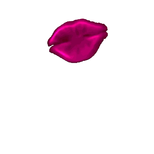 Pink Flower With Black Center Sticker