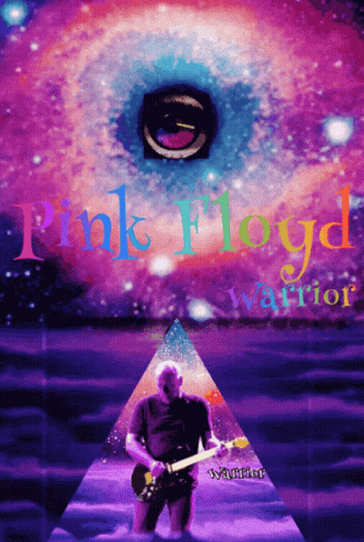 Pink Floyd Warrior Man Playing Guitar GIF