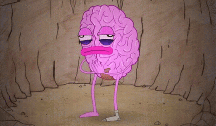 Pink Fried Brain GIF