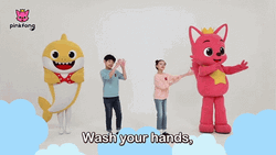 Pink Frog Baby Shark GIF