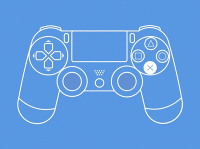 Pink Game Controller With Square And Triangle Buttons GIF