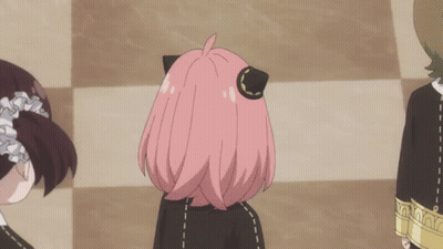 Pink Hair Cartoon Girl Covering Face GIF