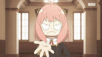 Pink Hair Cartoon Girl With Cat Ear Holding Out Hand GIF