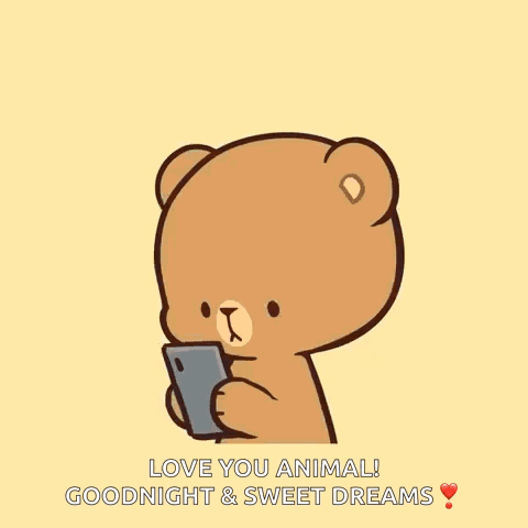 Pink Hair Cartoon Saying Love You Goodnight GIF