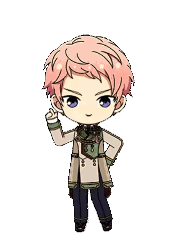 Pink Hair Character Holding Food Sticker