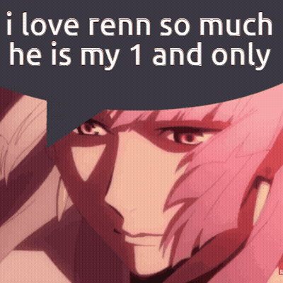 Pink Hair Girl I Love Renn So Much He Is My 1 And Only GIF
