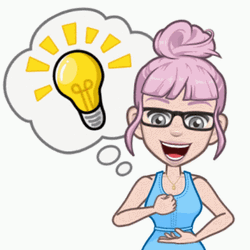 Pink Hair Girl Light Bulb Thinking GIF