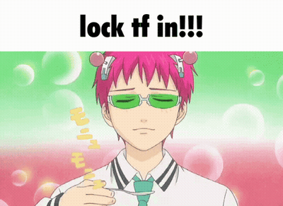 Pink Hair Green Glasses Cartoon Holding Spoon Saying Lock Tf In GIF