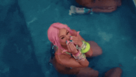 Pink Hair Saweetie Blow A Kiss GIF