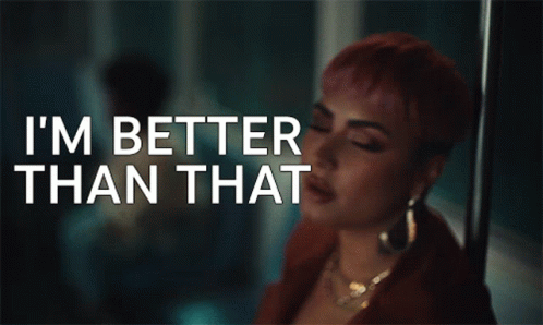 Pink Hair Woman I'm Better Than That GIF
