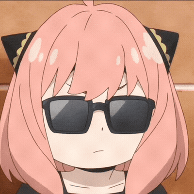 Pink Haired Anime Character With Sunglasses And Cat Ears GIF