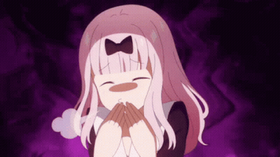 Pink Haired Anime Girl Covering Mouth GIF