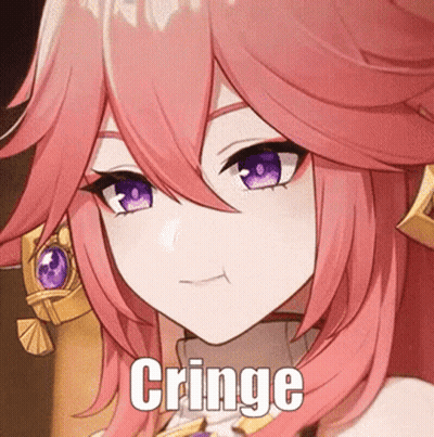 Pink Haired Anime Girl Cringe GIF