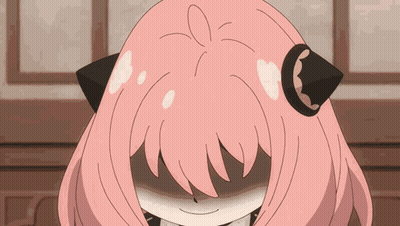 Pink Haired Anime Girl Eyes Closed