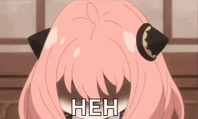 Pink Haired Anime Girl With Cat Ear Saying Heh GIF