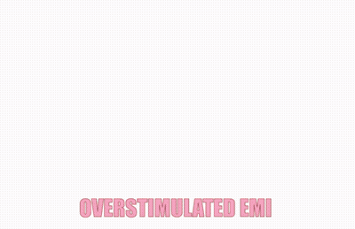 Pink Haired Anime Girl With Headphones Overstimulated Emi GIF