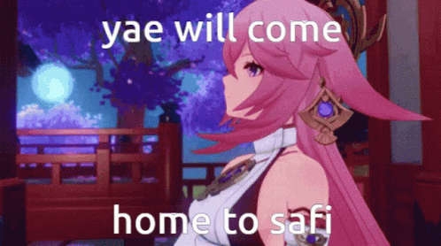 Pink Haired Anime Girl Yae Will Come Home
