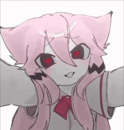 Pink Haired Girl Taking Selfie GIF