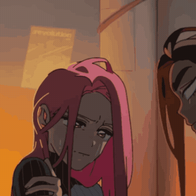 Pink Haired Woman Holding Revolution Sign GIF