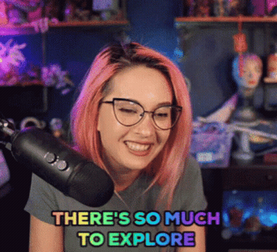 Pink-Haired Woman Microphone There's So Much To Explore GIF