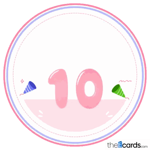 Pink Happy Birthday Sticker