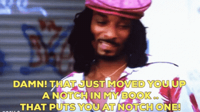 Pink Hat Man Damn Moved You Up Notch GIF
