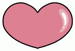 Pink Heart Beating Cartoon