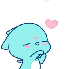 Pink Heart Character Sticker