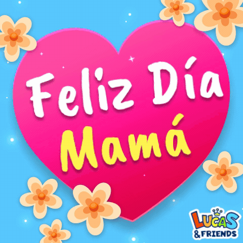 Pink Heart Feliz Dia Mama GIF