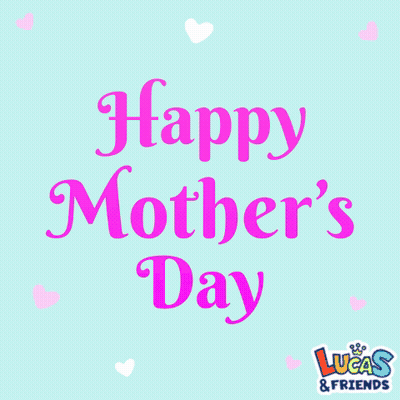 Pink Heart Happy Mother's Day GIF