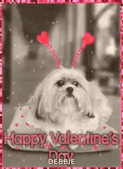 Pink Heart Happy Valentine's Day GIF