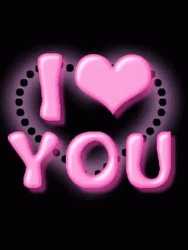 Pink Heart I Love You Sparkle