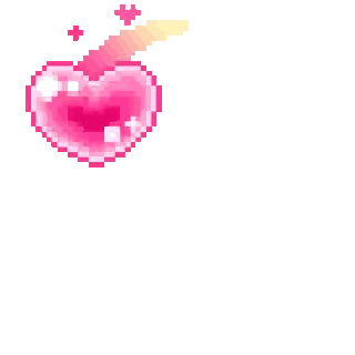 Pink Heart Pixel Art Sticker