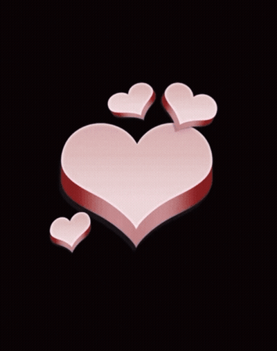 Pink Heart Saying I Love U GIF