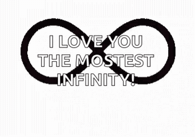 Pink Heart Saying I Love You The Mostest Infinity GIF